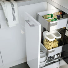 Примеры внутреннего наполнения кухонных шкафов-2