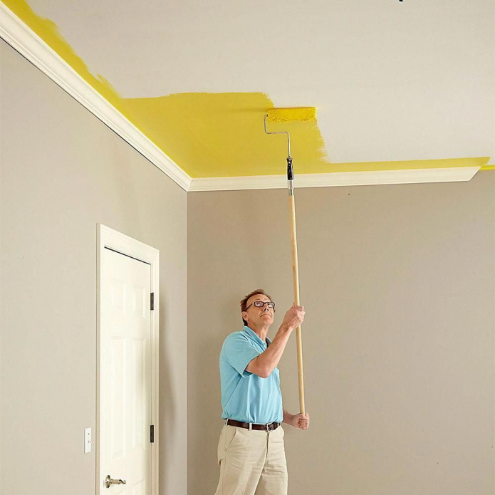 Покраска потолка - пошаговая инструкция