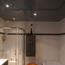 Натяжной потолок в ванной: плюсы и минусы, виды и примеры дизайна-0