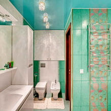 Натяжной потолок в ванной: плюсы и минусы, виды и примеры дизайна-4
