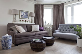 Дизайн гостиной с двумя диванами